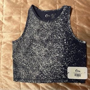 Zyia Grey Reflective Stronger Tank | Size L | NWT